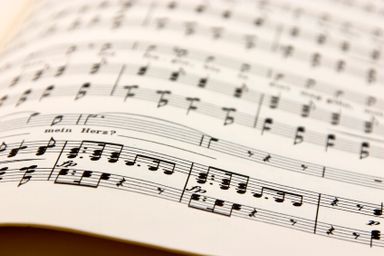 Picture of sheet music